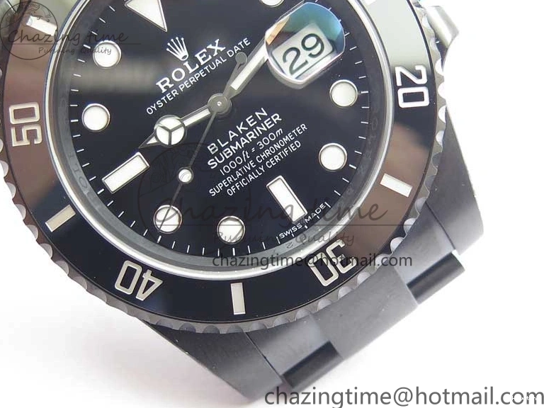 Steel V6F VS3135 1:1 V2 904L DLC Edition Submariner Black 116610 Blacken Best 0519